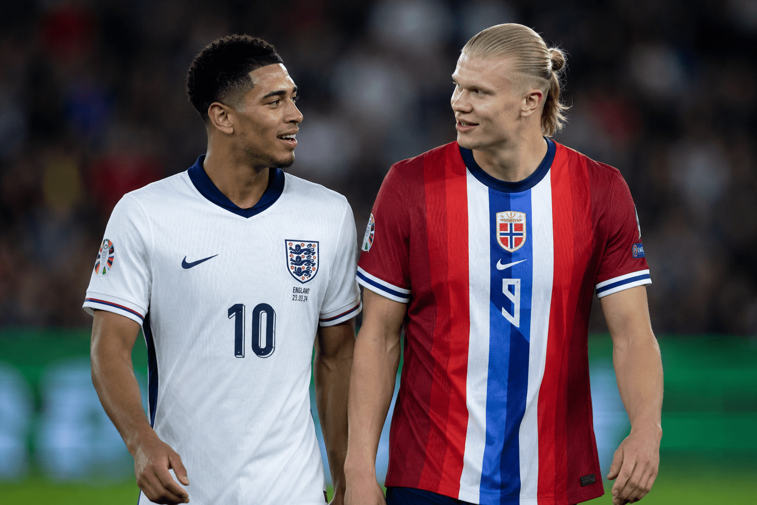 Jude Bellingham and Erling Haaland'
